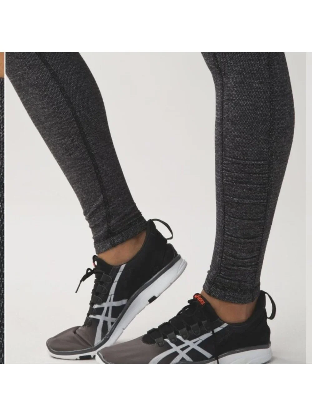 Lululemon Speed Tight IV *Rulu Mini Check Pique Black Heathered Black